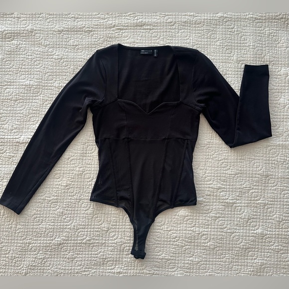 ASOS LUXE corset style mesh bodysuit - size 6 - Picture 5 of 9
